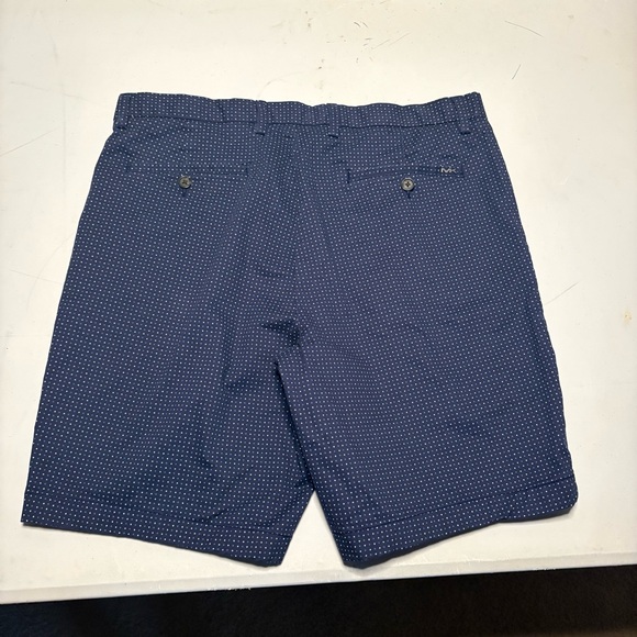 Michael Kors Dark Blue Patterned Men's Shorts - Picture 10 of 13